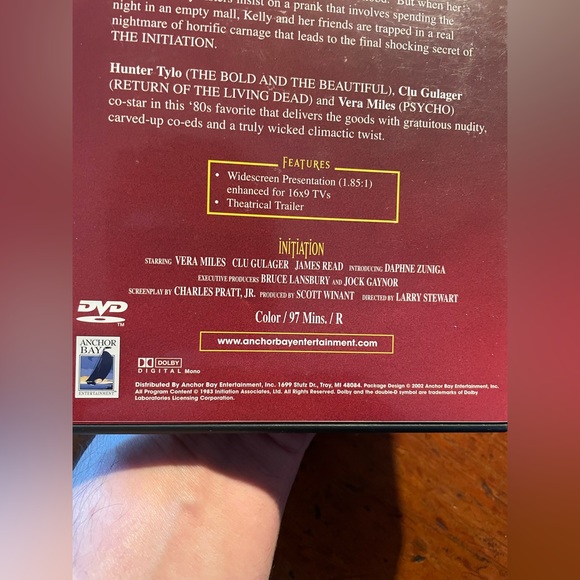 “THE INITIATION” (1983) HORROR MOVIE ORIGINAL ANCHOR BAY DVD RELEASE FROM 2002! - Picture 7 of 12